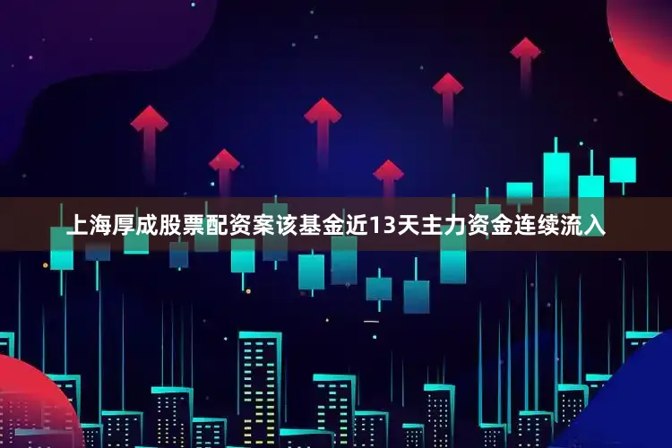 上海厚成股票配资案该基金近13天主力资金连续流入